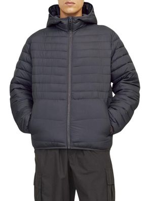 Doudoune Jack-and-Jones Asphalt Grau, Kurz mit Kapuze
