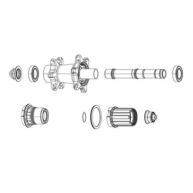 Freilaufkörper Zipp Zm2sl SRAM XD Silber