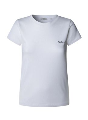 T-Shirt Pepe Jeans Merida Weiß, Kurzarm, Rundhalsausschnitt
