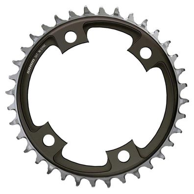Kettenblatt Sram Road 46 Zähne 107mm Aluminium schwarz