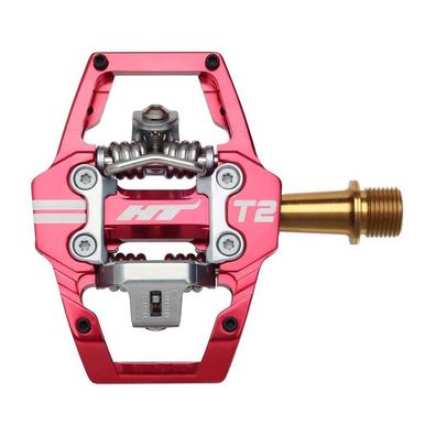 Pedale HT-Components T2 Titane Rot fér MTB und Enduro