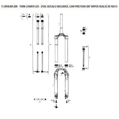 Fahrrad-Gabel RockShox Pike Ultimate B3 29Â´Â´ Boost