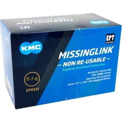 Kettenschloss KMC EPT 6/7/8-fach silber
