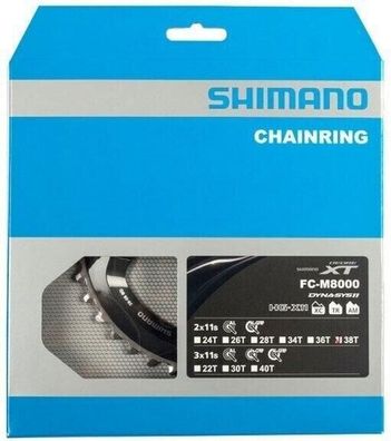 Doppel-Kettenblatt Shimano M8000 38/28
