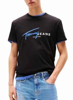 T-Shirt Tommy Hilfiger TJM REG SIGNTR DNA Schwarz