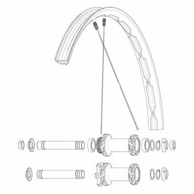 Speichen MAVIC Crossmax XLS 29 Silber