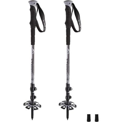 Wanderstöcke Viking Vario Tour verstellbar 65-135 cm, Carbon-Aluminium