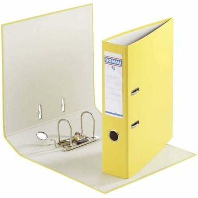 DONAU Klassik Ordner gelb Karton 7,5 cm DIN A4