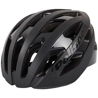 Fahrradhelm Polisport Light Pro schwarz, beléftet