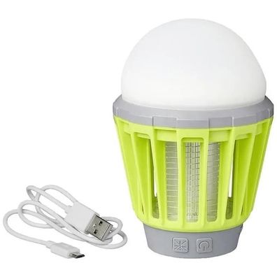 Campinglampe ProPlus mit integriertem Insektenschutz, wiederaufladbar