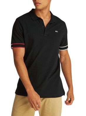 Polo Tommy Hilfiger TJM Slim Flag Schwarz