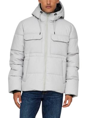 Jacke Only Onselijah Winddicht Grau