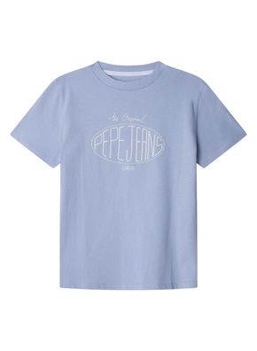 T-Shirt Pepe Jeans Dalon Blau, Kurzarm, Rundhalsausschnitt