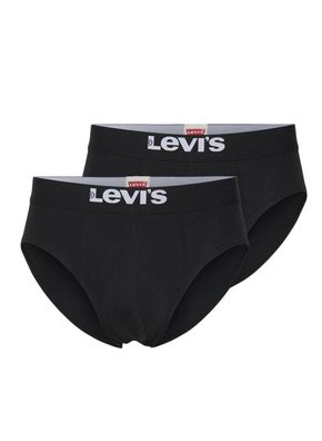 Unterwäsche Levi's Solid Pack mit 2 Bio-Baumwolle Slips schwarz