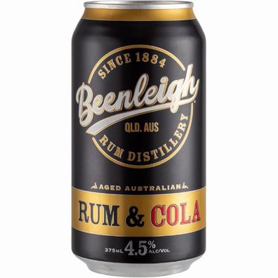Beenleigh Australian Aged Rum & Cola Can 4.5 % vol. 375 ml