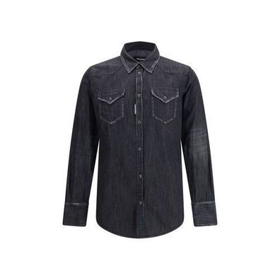 Dsquared² Black Denim Shirt