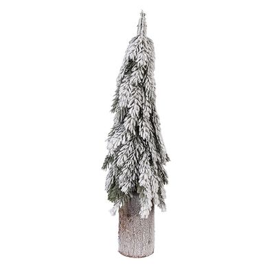 Clayre & Eef Mini-Kunstweihnachtsbaum Ø 18x57 cm Grün Kunststoff (Gr. Ø 18x57 cm)