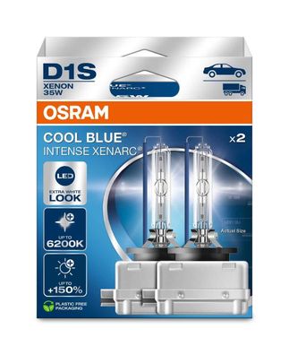 OSRAM D1S 35W PK32d-2 XENARC COOL BLUE Intense NextGen. 6200K + 150% 2st