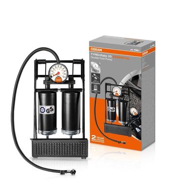 OSRAM TYREinflate 20 Essential Fuß-Luftpumpe Dual 1st