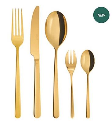 Sambonet Linear Edelstahl/PVD Gold Besteck 30tlg. Vh. S0025-S00017-52713GN1