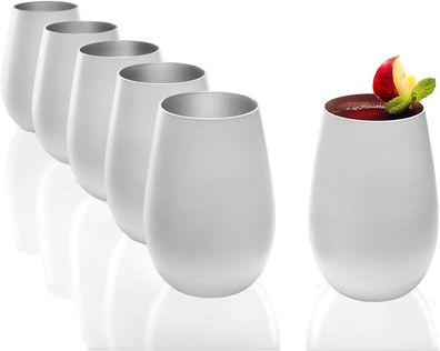 Neuerts Vorteilset: 2 x Stölzle Lausitz 6x Elements Multifunktionsbecher weiss-sil