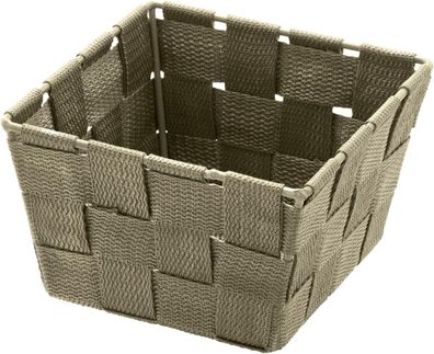 Wenko Badkorb Adria Mini – square Taupe – 14 x 14 x 9 cm