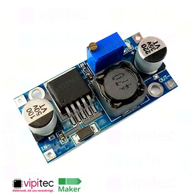 LM2596S DC Spannungswandler Step Down Spannungsregler 4..35V auf 1,5..30V LM2596