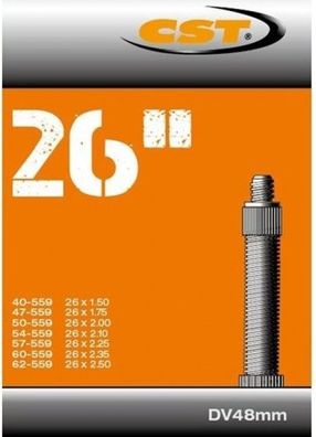 Innenrohr 26 X 1,75-1,90-2,30 (40/62-559) 48 Mm Dv