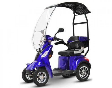 ECO ENGEL 510 Blau, 25 km/h mit Dach 20 Ah Li-Io Akku E-Scooter Elektromobil