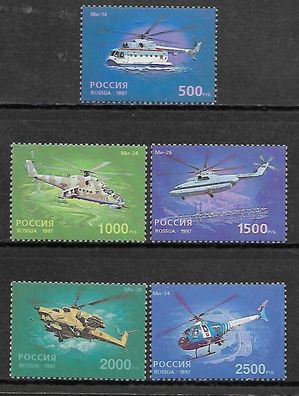 Russland postfrisch Michel-Nummer 586-590