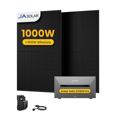1000W Balkonkraftwerk Anker Speicher Solarbank 2 E1600 Pro 1,6 kWh PV Solaranlage