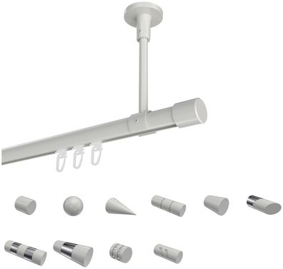 Innenlauf Gardinenstangen Weiß 20 mm Ø Interdeco Sonette