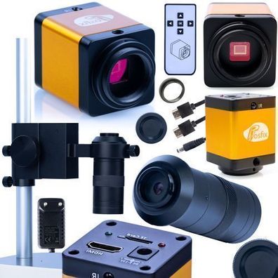 Rosfix Set Mikroskopkamera 12MP + Objektiv 100x + Plattform | HDMI, C-Mount