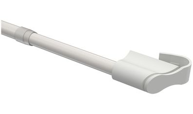 Interdeco Klemmstangen Weiß 12 mm Ø ausziehbar Sitefix