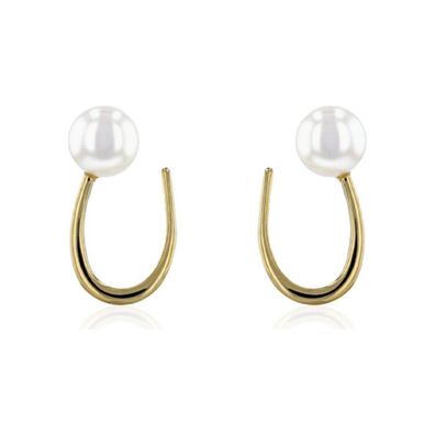 Luna-Pearls - 311.2008 - Ohrringe - 585 Gelbgold - Süßwasser-Zuchtperle