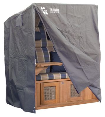 deVries Strandkorb Schutzhaube Classic - Größe XXL - dunkelgrau