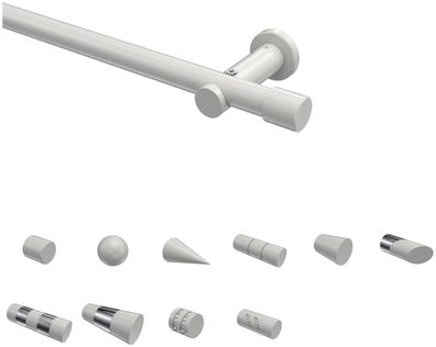 Interdeco Gardinenstangen Weiß 20 mm Ø Platon (OR)