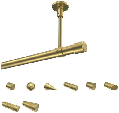 Gardinenstangen Messing-Optik 20 mm Ø Interdeco Sonette (OR)