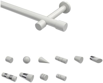 Interdeco Gardinenstangen Weiß 20 mm Ø Prestige (OR)