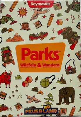 Parks Würfeln & Wandern Feuerland Spiele Würfelspiel Brettspiel Legespiel