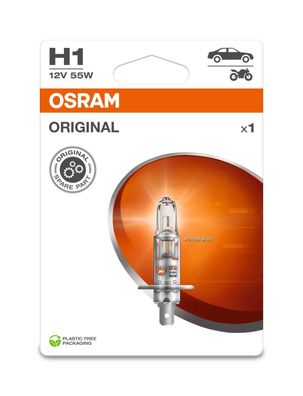 OSRAM H1 12V 55W P14,5s Original Spare Part Blister 1st