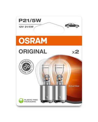 OSRAM P21/5W 12V 21/5W BAY15d Blister 2st