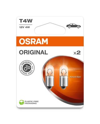 OSRAM T4W 12V 4W BA9s 2st. Blister