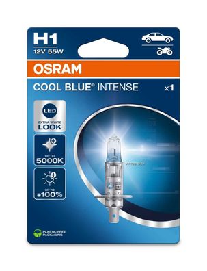OSRAM H1 12V 55W P14.5s Cool Blue Intense NextGen. 5000K + 100% 1st
