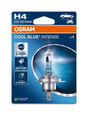 OSRAM H4 12V 60/55W P43t Cool Blue Intense NextGen. 5000K + 100% 1st