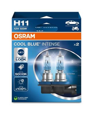 OSRAM H11 12V 55W PGJ19-2 Cool Blue Intense NextGen. 5000K + 100% Duo 2st