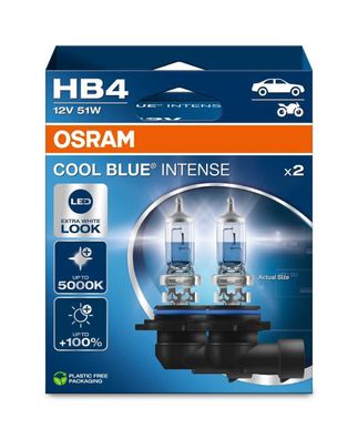 OSRAM HB4 12V 51W P22d Cool Blue Intense NextGen. 5000K + 100% Duo 2St
