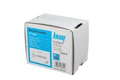 Brio Schrauben für Trockenestrich 17 mm / 22 mm Trockenbau Fußbodenheizung