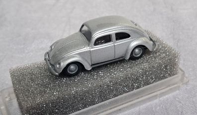 VW Käfer 1200 Brezelfenster, silber, Praline