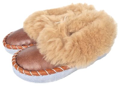 Lammfell Warme Hausschuhe Gr.30 NEU, Schaffell / Leder Handarbeit (2.25)